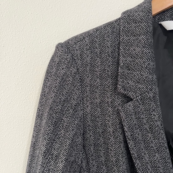 OLD NAVY gray herringbone oversized blazer size small NWT - Picture 4 of 12